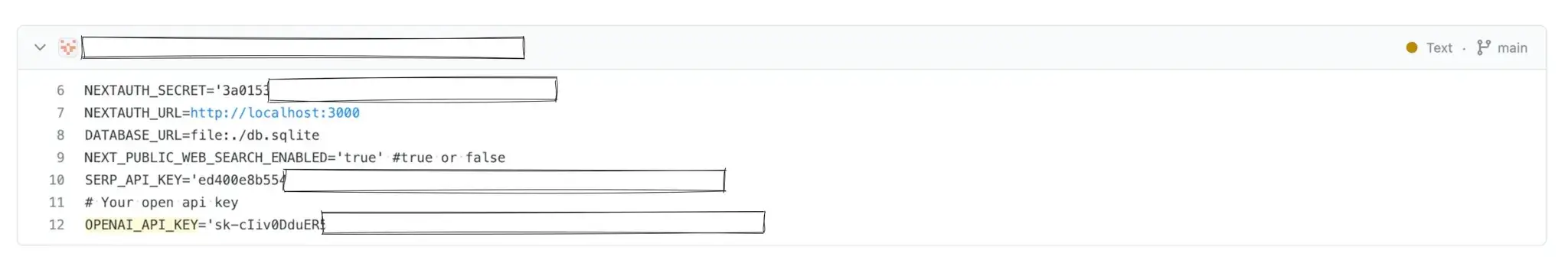 Leaked OpenAI secret example 1